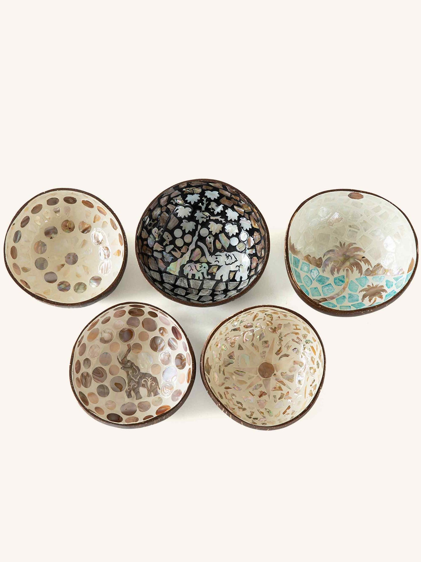 Handmade Natural Shell Coconut Bowl