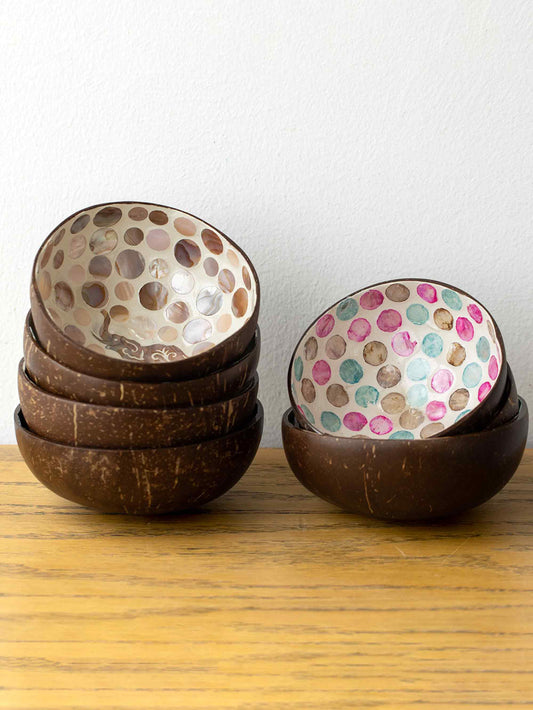 Handmade Natural Shell Coconut Bowl