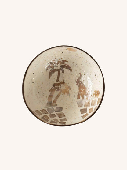 Handmade Natural Shell Coconut Bowl