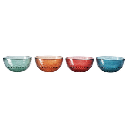 Tonal Hobnail Bowl Glassware, Set of 4
