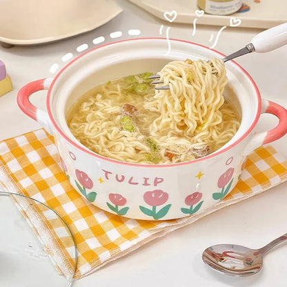 Kawaii Flower Ramen Bowl