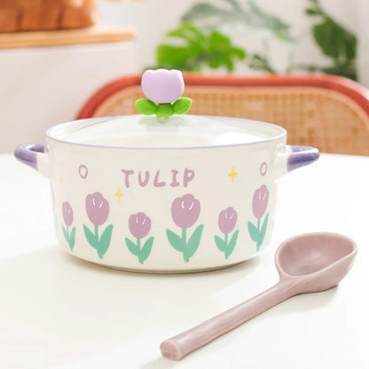 Kawaii Flower Ramen Bowl
