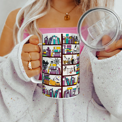Halloween Library Insulated Travel Mug