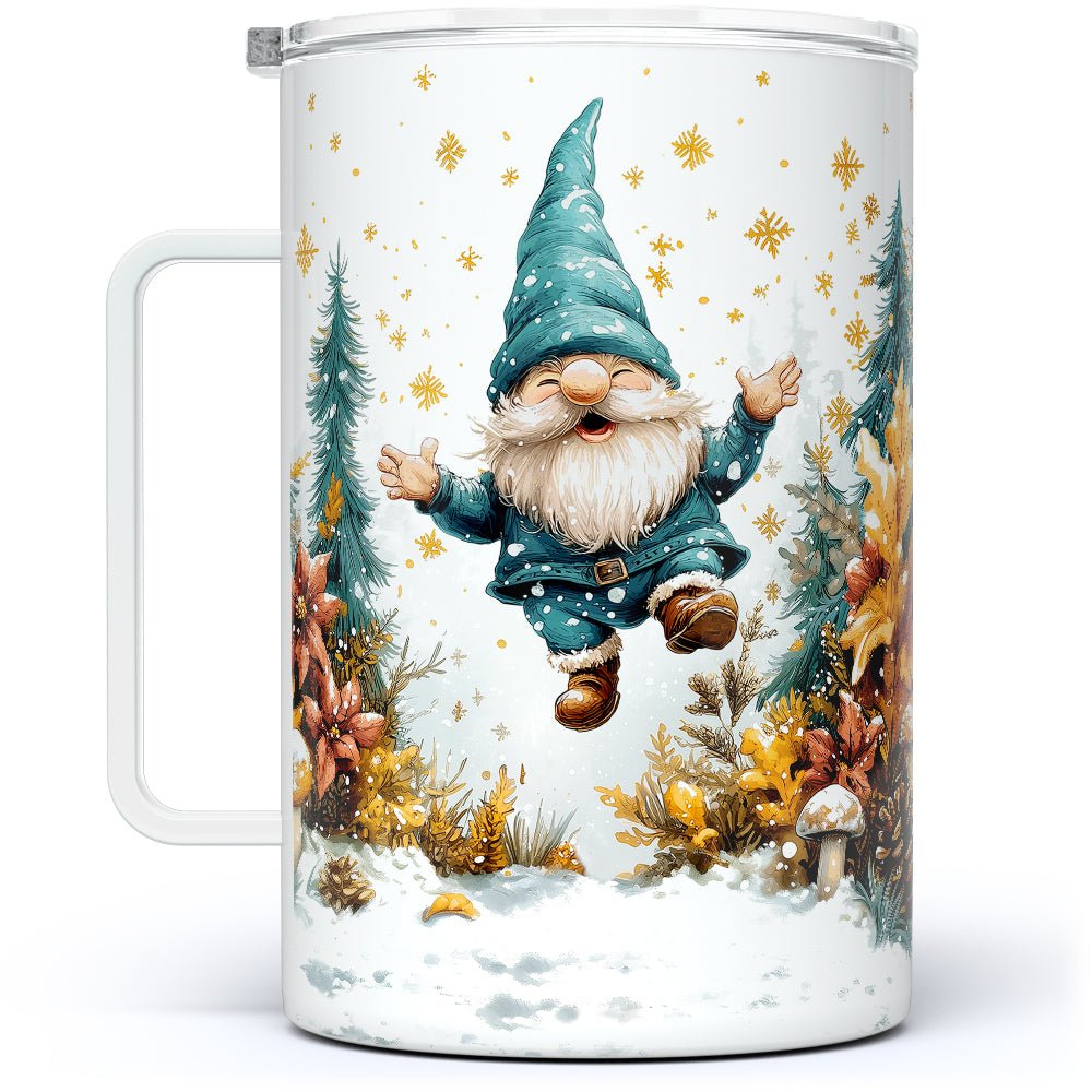 Happy Winter Gnome Insulated Travel Mug