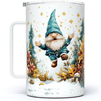 Happy Winter Gnome Insulated Travel Mug
