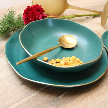 Pine Green Soup Bowl-Set of 4