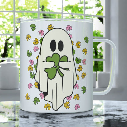 Shamrock Ghost Insulated Travel Mug