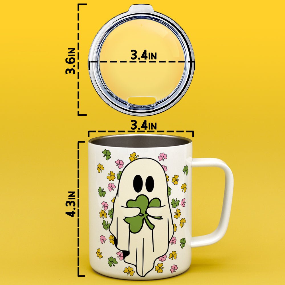 Shamrock Ghost Insulated Travel Mug