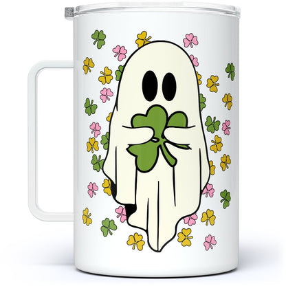 Shamrock Ghost Insulated Travel Mug