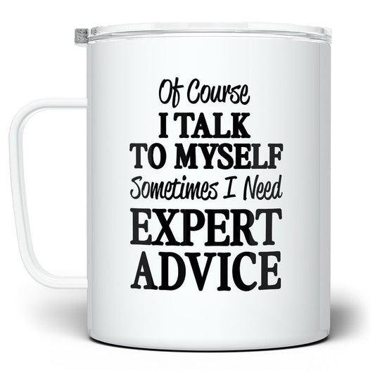 Talk to Myself Insulated Travel Mug