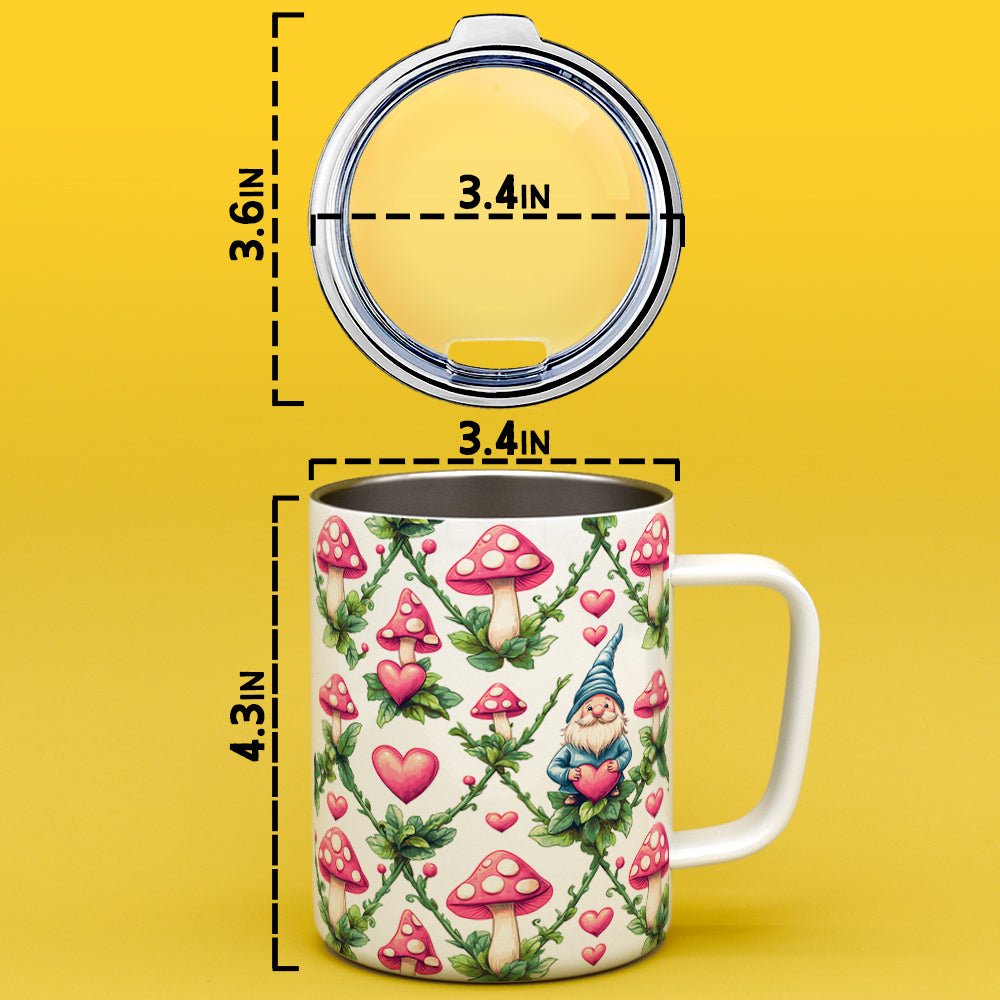 Valentine Gnome Insulated Travel Mug