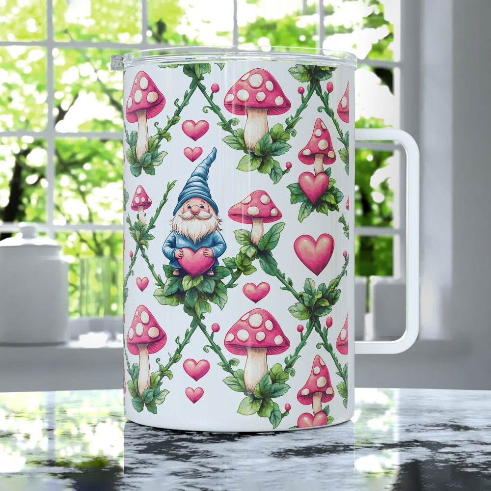 Valentine Gnome Insulated Travel Mug