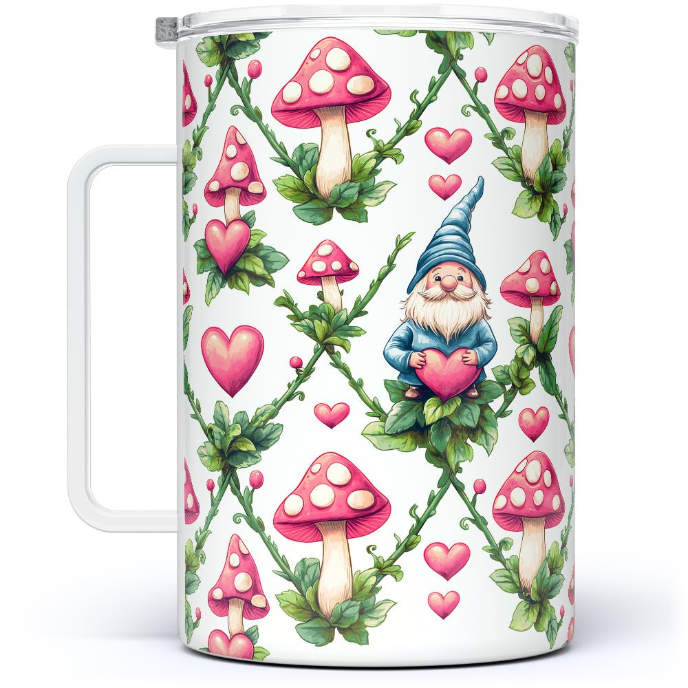 Valentine Gnome Insulated Travel Mug