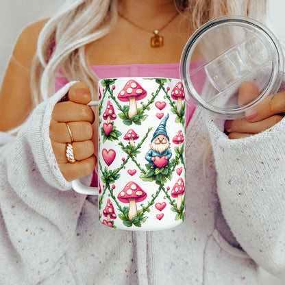 Valentine Gnome Insulated Travel Mug