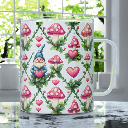 Valentine Gnome Insulated Travel Mug