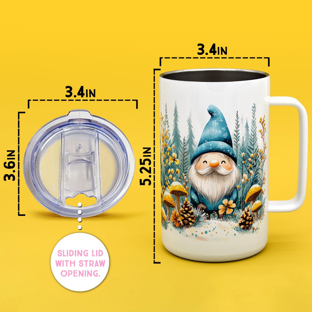Winter Gnome Insulated Travel Mug